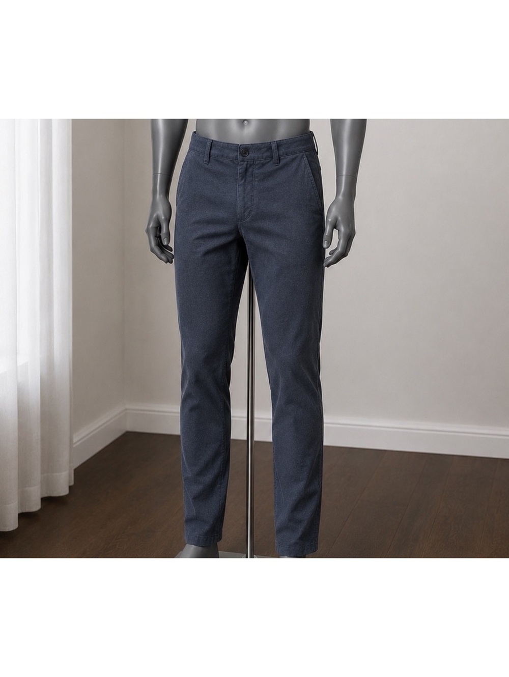J.Crew 770 Straight Pants Men’s 36x32 Navy Blue Stretch Cotton Chino